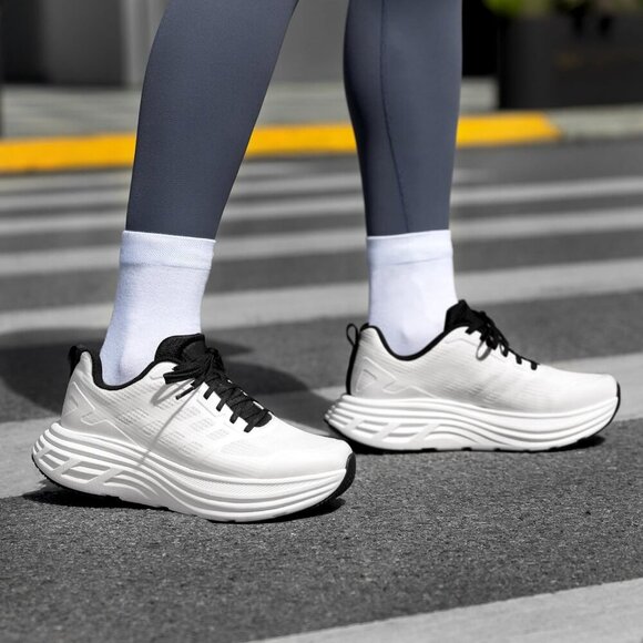 Women's Mesh Running Shoes Cushion Support Non-Slip Breathable Athletic Sneakers - Picture 7 of 8